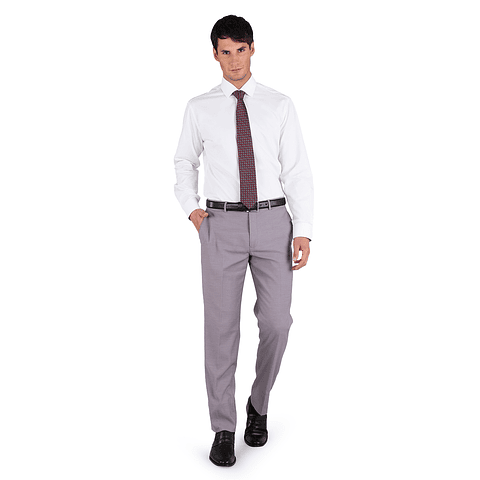 Arrow Camisa Formal Spandex Texturada. Tailored Fit. Blanco