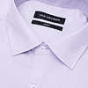 Van Heusen Camisa Formal Texturada. Slim Fit. Lila Claro