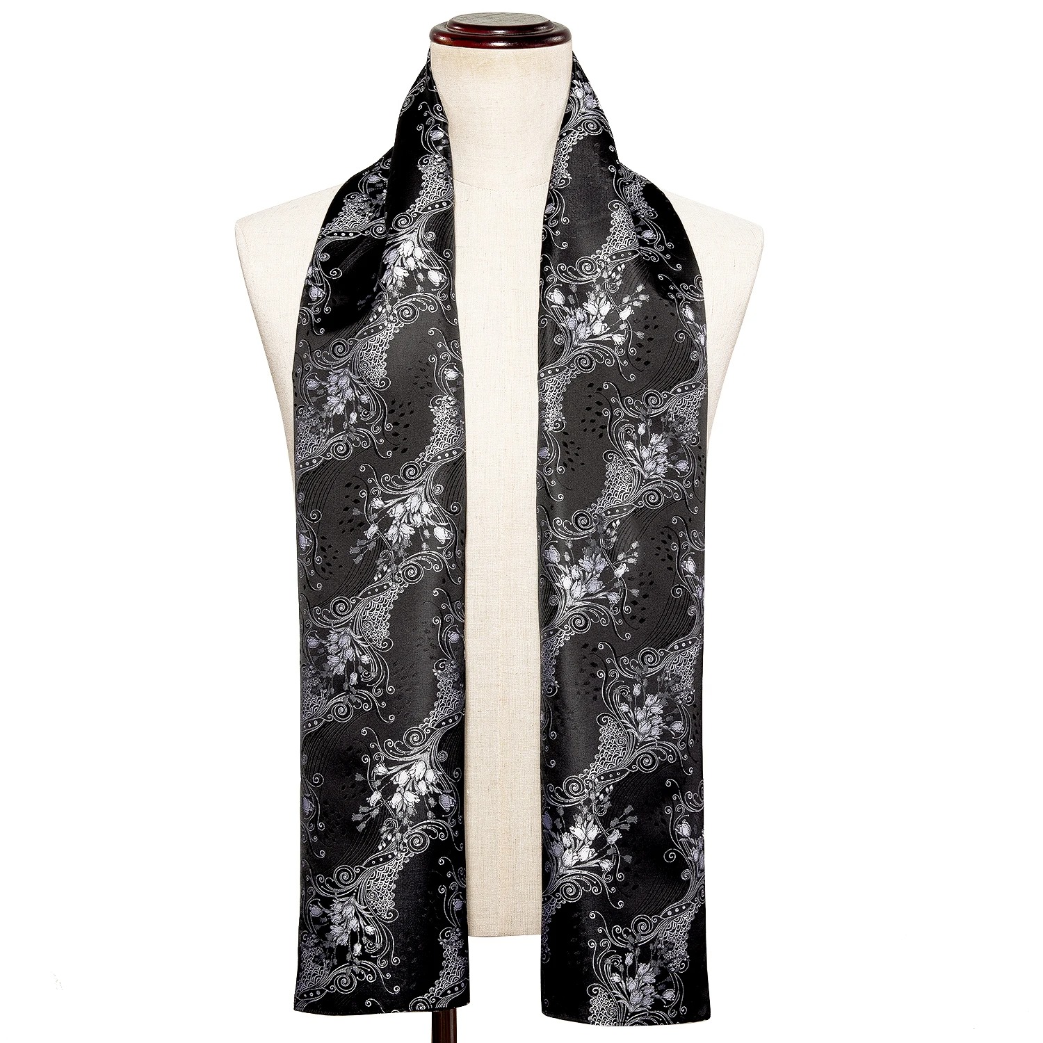 Bufanda Hombre Doble Espiga Gris