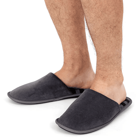 Palmers Pantuflas Zapatillas de Descanso Tela Gris 