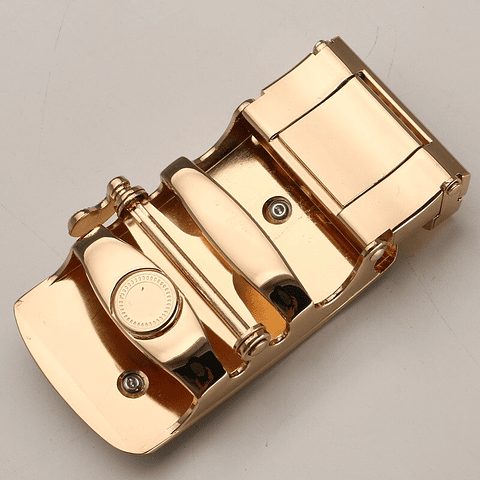 Hebilla para cinturón automático hombre. Modelo Luxury golden