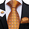 Set de Corbata  del Mes - Octubre - Negros y Naranjos
