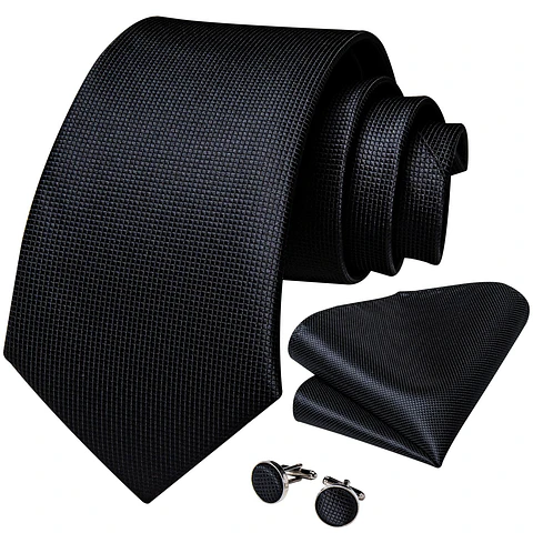 Set de Corbata  del Mes - Octubre - Negros y Naranjos