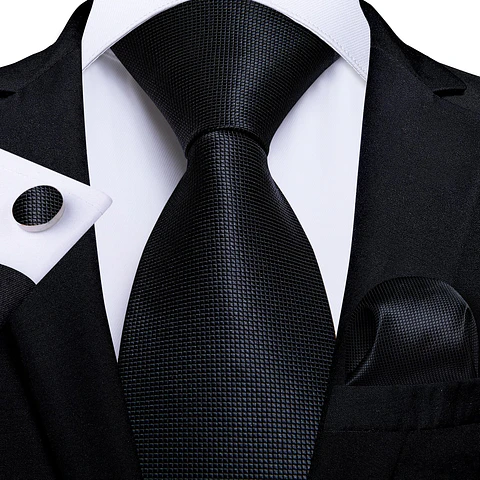 Set de Corbata  del Mes - Octubre - Negros y Naranjos