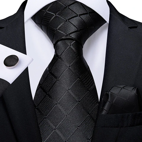 Set de Corbata  del Mes - Octubre - Negros y Naranjos