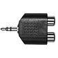 Adaptador miniplug a RCA - Kirlin 2656x2p - Miniatura 1