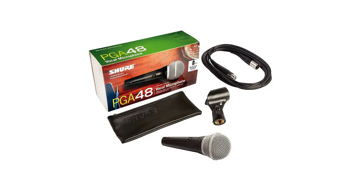SHURE PGA48-XLRダイナミック ボーカルマイクロフォン SHURE PGA48-XLRダイナミック ボーカルマイクロフォン Shure PGA48-XLR