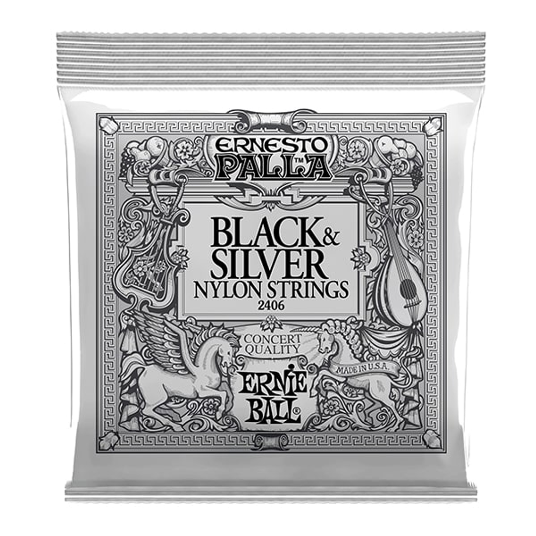 Cuerdas Guitarra Clásica - Ernie Ball Black&silver - Ernesto palla 1