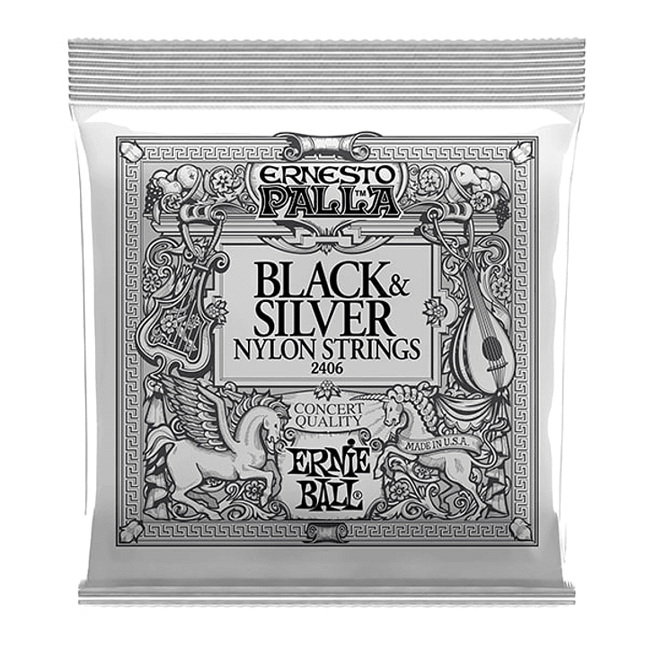 Cuerdas Guitarra Clásica - Ernie Ball Black&silver - Ernesto palla 1