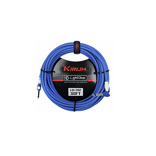 Cable Plug 6m Punta en L - Kirlin LGI-202-6A AZUL