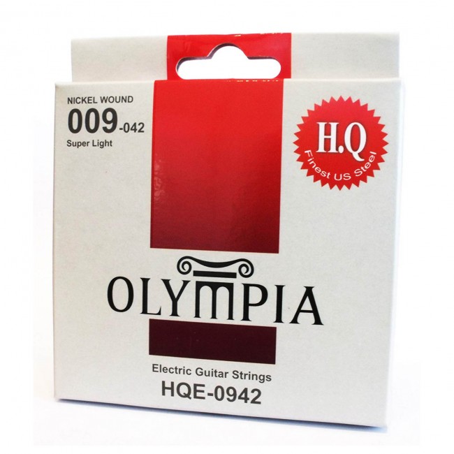 Cuerdas para Guitarra Eléctrica - Olympia HQE-0942