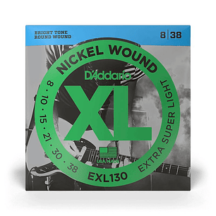 Cuerdas para Guitarra Eléctrica - D'addario EXL130 08-38