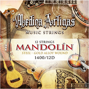 Cuerdas Mandolina 12 Cuerdas Medina Artigas - 1400/12D
