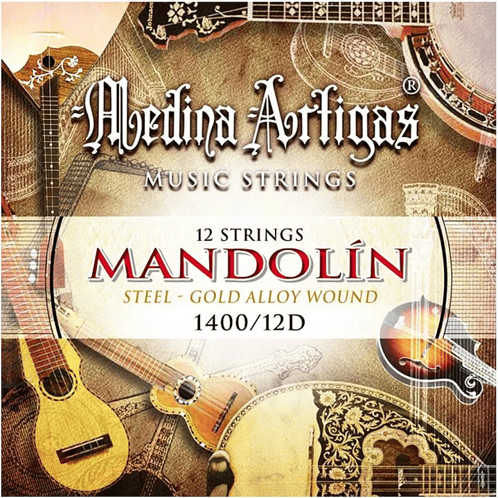 Cuerdas Mandolina 12 Cuerdas Medina Artigas - 1400/12D 1