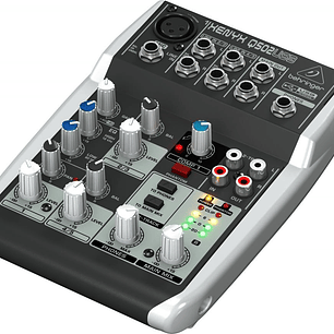 Consola Mixer 5 Canales - Behringer Q502 USB
