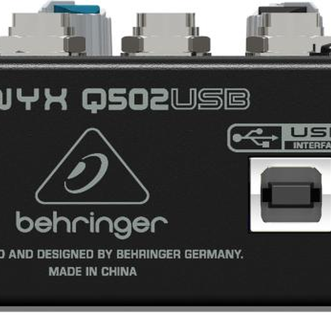 Consola Mixer 5 Canales - Behringer Q502 USB 3