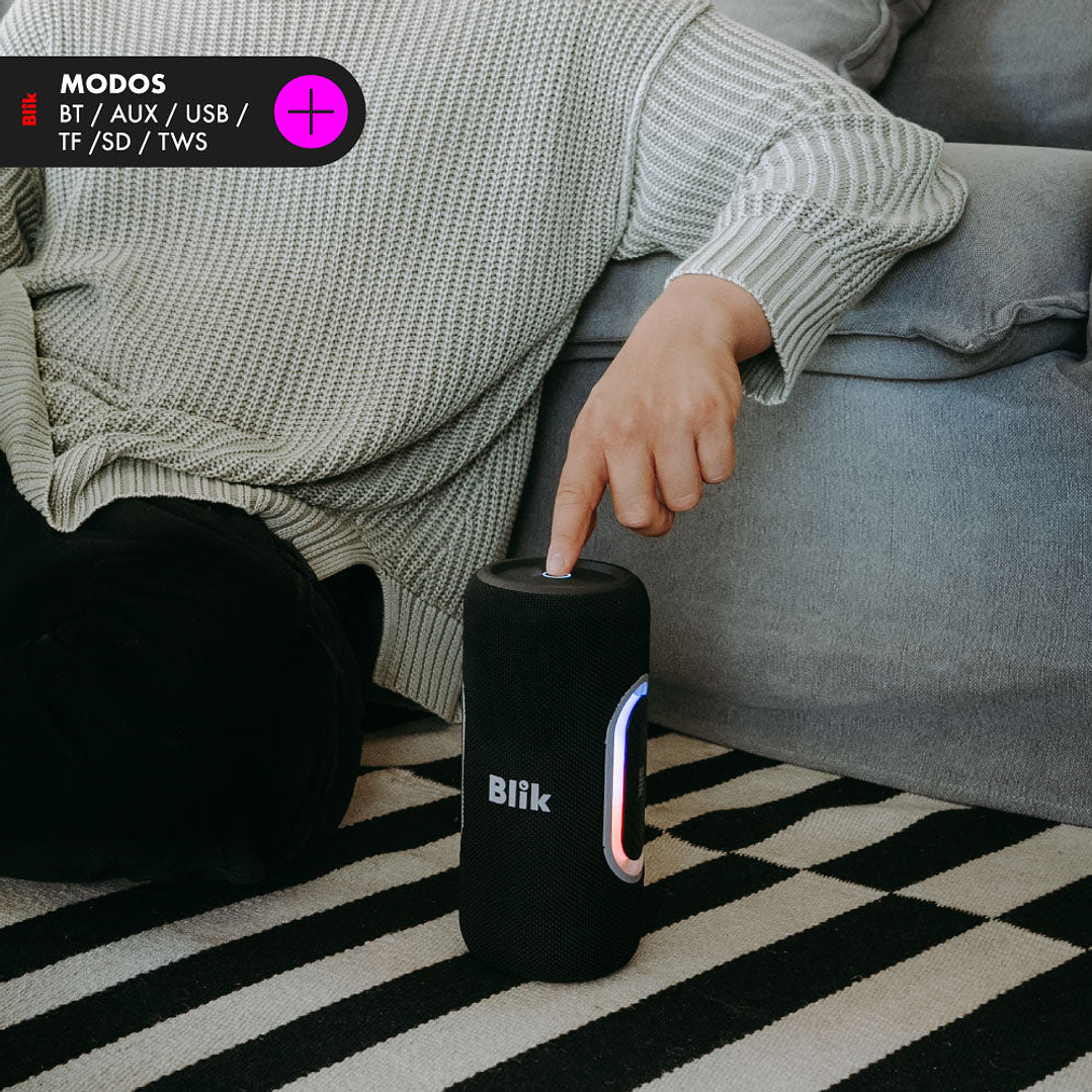 Parlante Bluetooth Portátil - Blik Hypebass40 40W BK 5