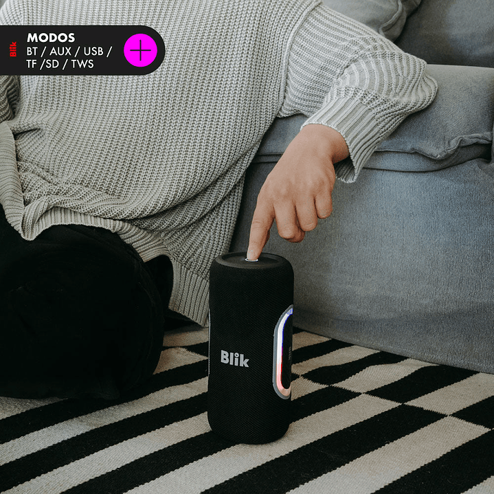 Parlante Bluetooth Portátil - Blik Hypebass40 40W BK 5