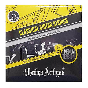 Cuerdas Guitarra Clasica Medina Artigas SET520B (Negras)