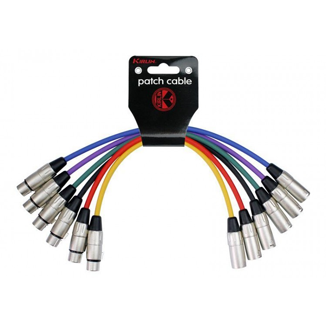 Set 6 Cables para Microfono XLR - Kirlin MP6-480 - 0.6m 1