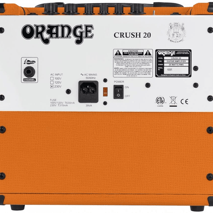 Amplificador de Guitarra - Orange Crush 20W 3