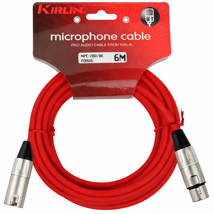 Cable de Micrófono Kirlin XLR MPC-280-6mt 3