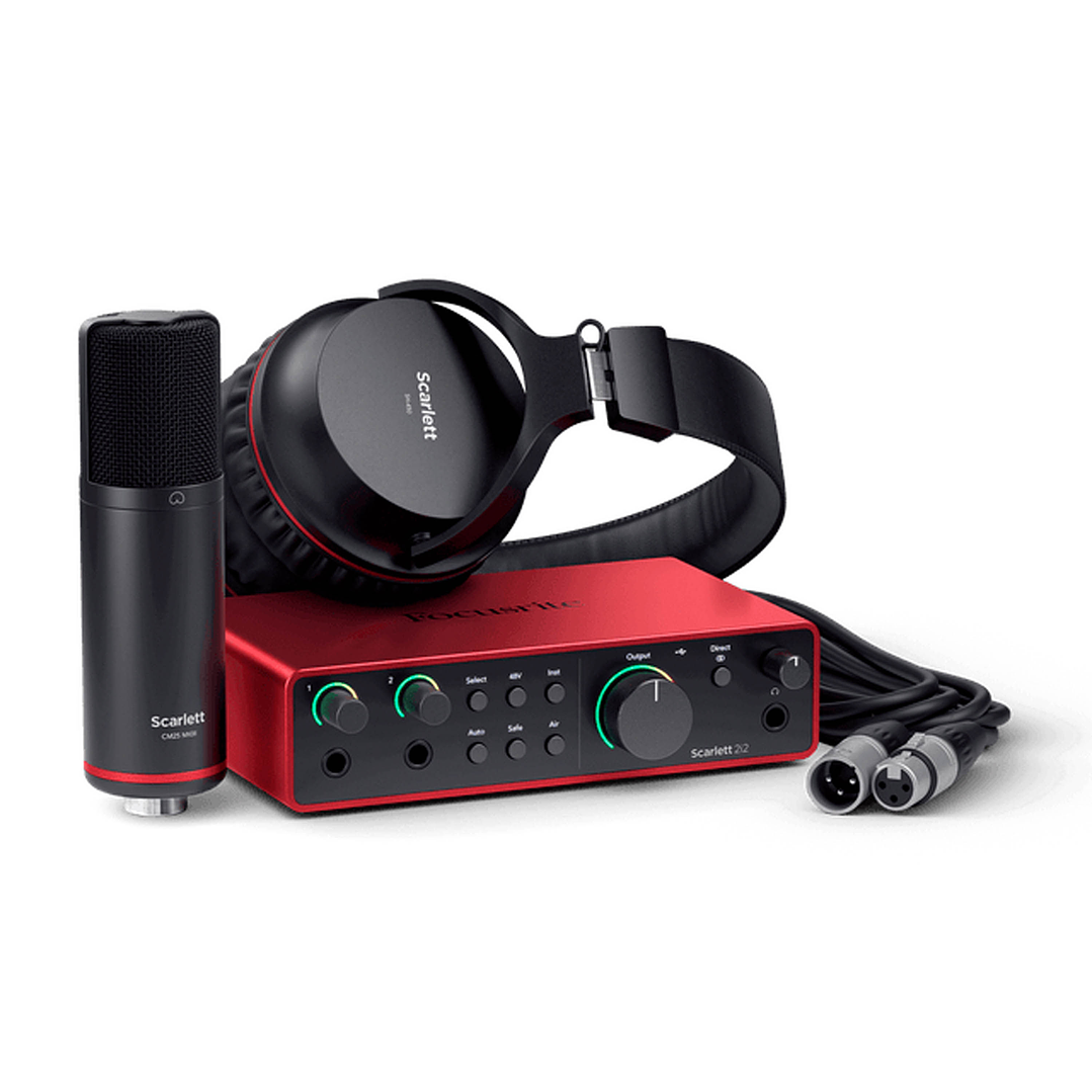 Pack Homestudio - Scarlett 2i2 Focusrite 4ta gen 1