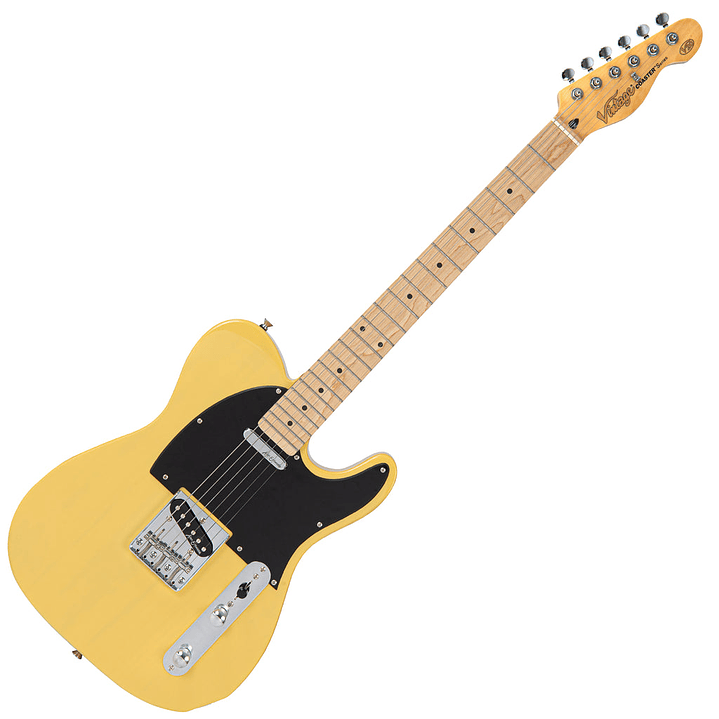 Guitarra Eléctrica Telecaster - Vintage V20 Maple Butterscotch - Coaster Series 1