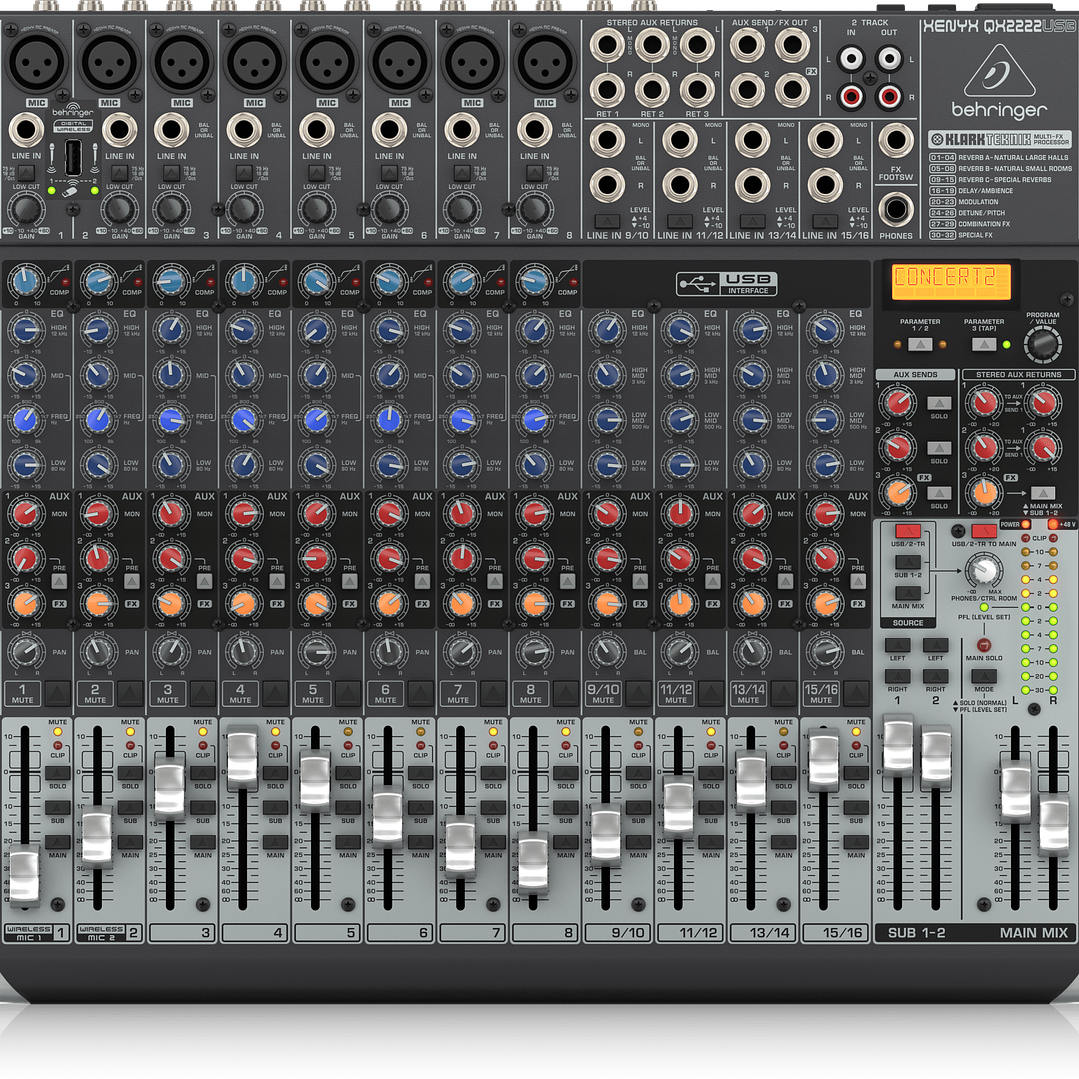 Consola de Sonido Análoga - Behringer Xenyx QX2222USB 4