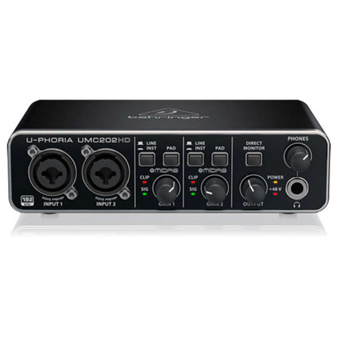 Pack Interfaz Behringer U-phoria Studio PRO 4