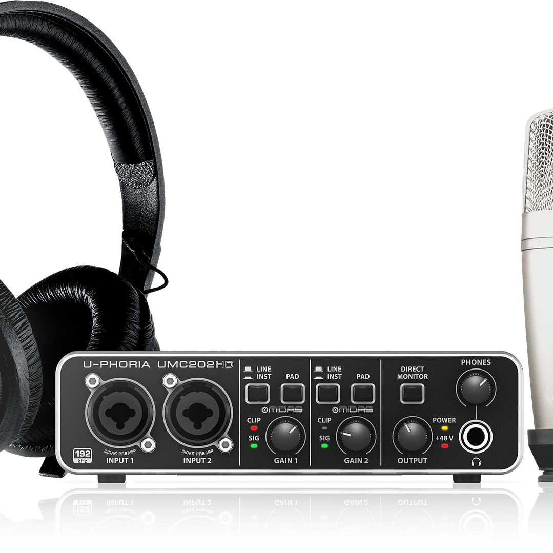 Pack Interfaz Behringer U-phoria Studio PRO 1