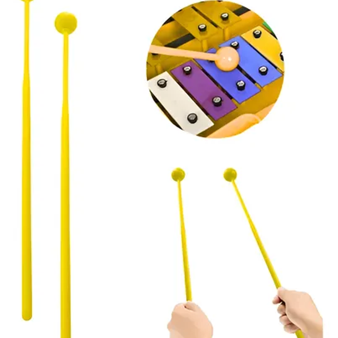 Baquetas para Metalófono (par) - Amarillas 2