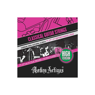 Cuerdas para Guitarra Clásica - Medina Artigas SET 470H - Todas Entorchadas