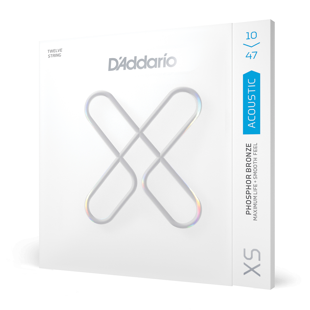 Cuerdas Guitarra Acústica 12 Cuerdas - D'addario XSAPB1047-12 1