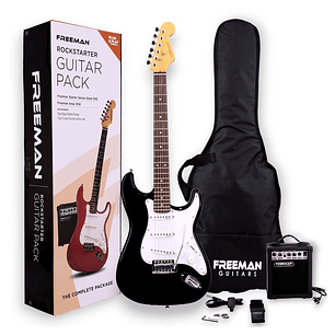 Pack Guitarra Eléctrica - Freeman Rocsktarter BK