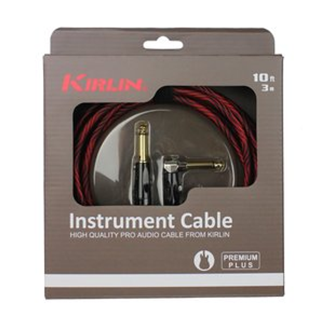 Cable de Instrumento 3m - Kirlin IWB-202BFGL-3-WBR ROJO 5