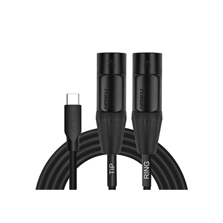 Cable USB C a 2 XLR Macho 2mts - Kirlin UY-C-390XE 1