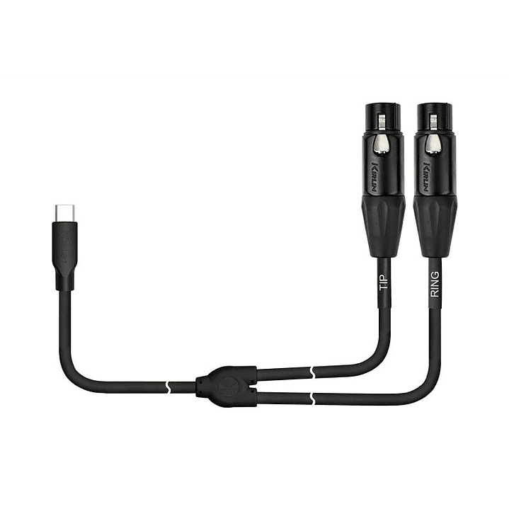 Cable USB C a 2 XLR Hembra 2mts - Kirlin UY-C-391XE 2