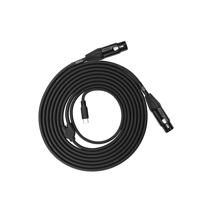 Cable USB C a 2 XLR Hembra 2mts - Kirlin UY-C-391XE 3