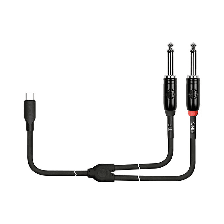 Cable USB C a 2 Plug TS - 2mts - Kirlin UY-C-392B 2