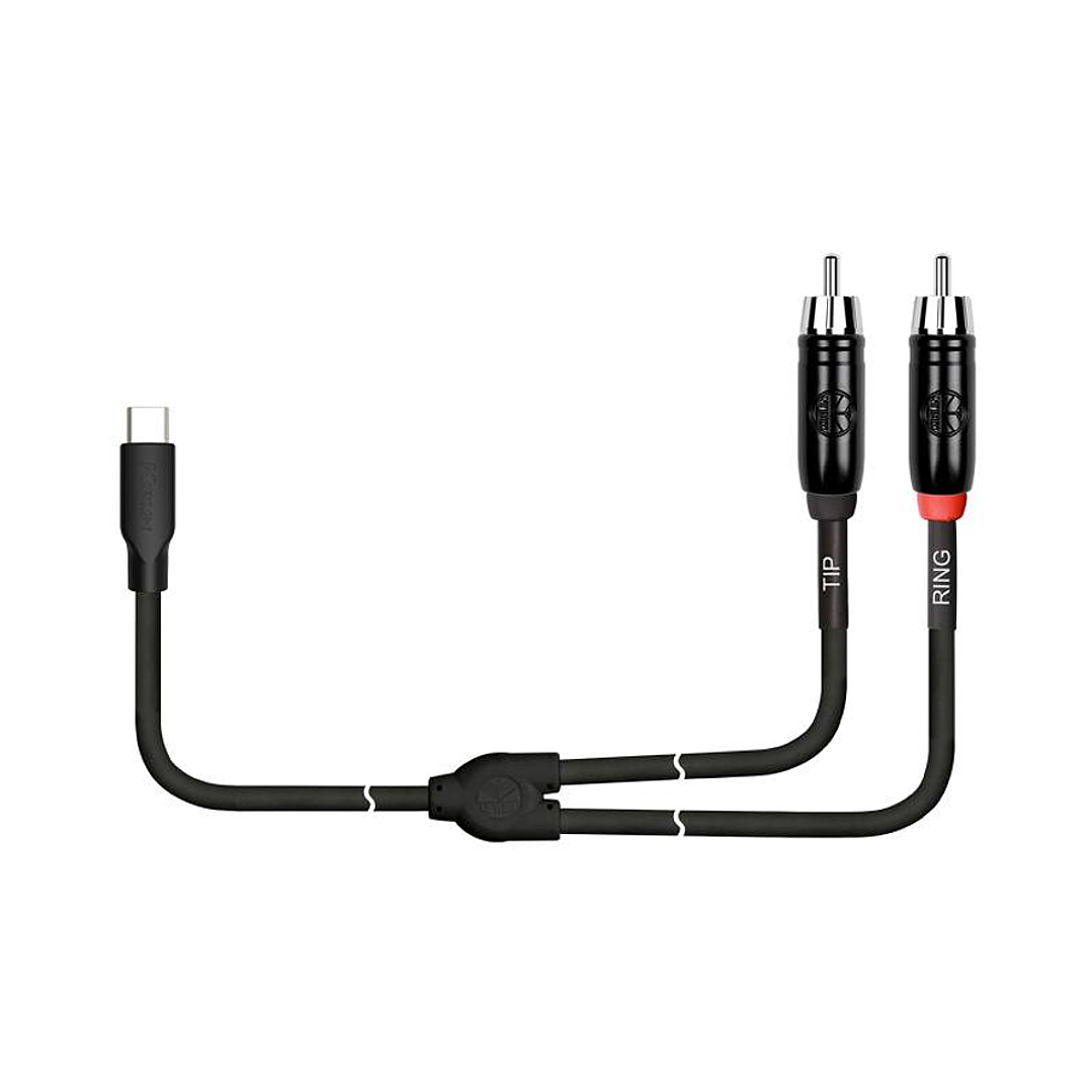 Cable USB C a 2 RCA 2mts - Kirlin UY-C-394B 2