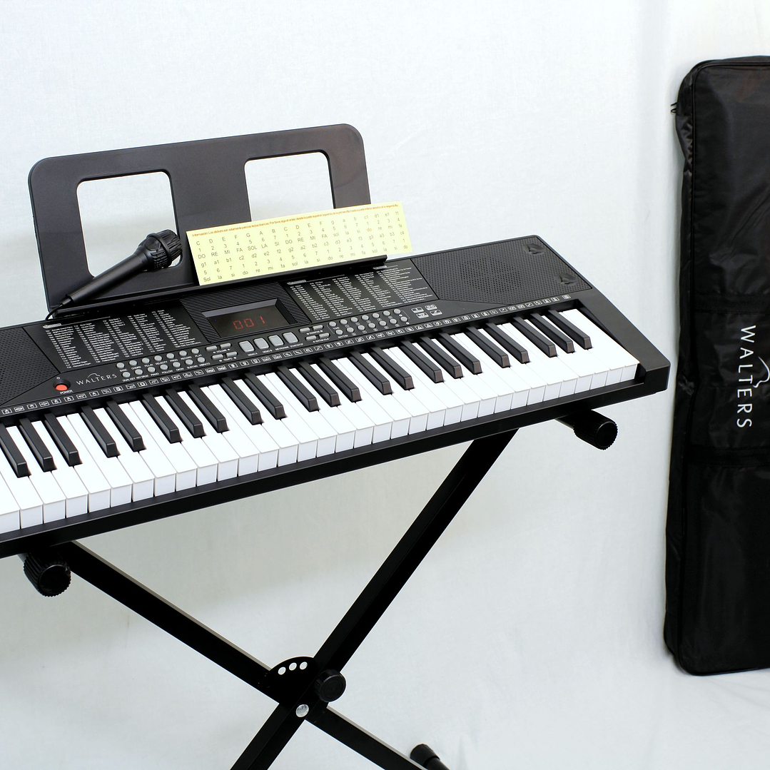 Teclado 61 teclas Walters WPK-683B (incluye funda y atril) 4