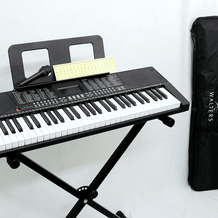 Teclado 61 teclas Walters WPK-683B (incluye funda y atril) 4