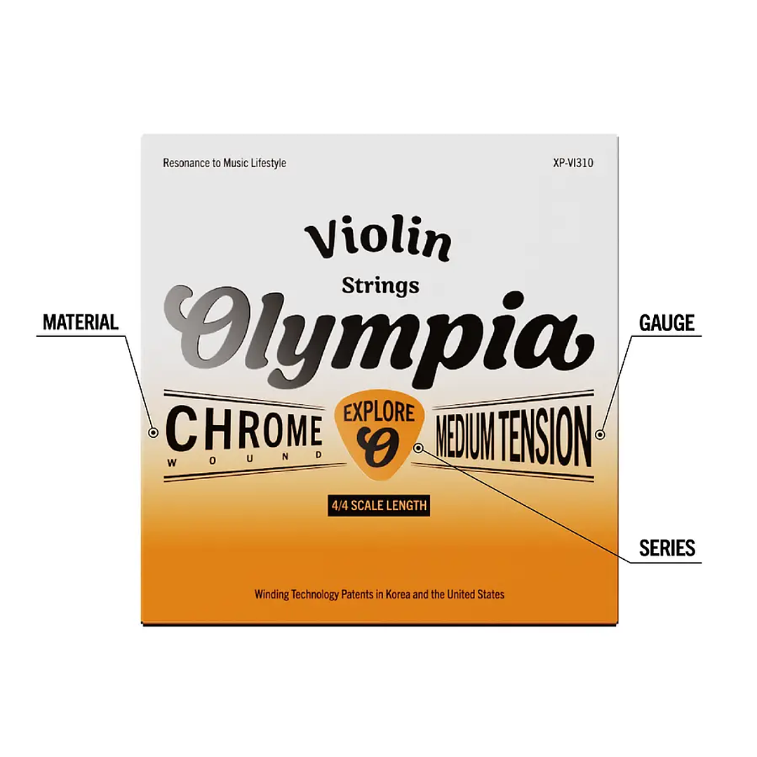 Cuerdas para violin 4/4 - Olympia XP-VI310 4