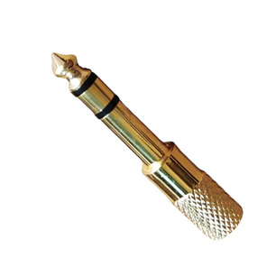 Adaptador de audio 3,5 a 6,3 Dorado - GCR