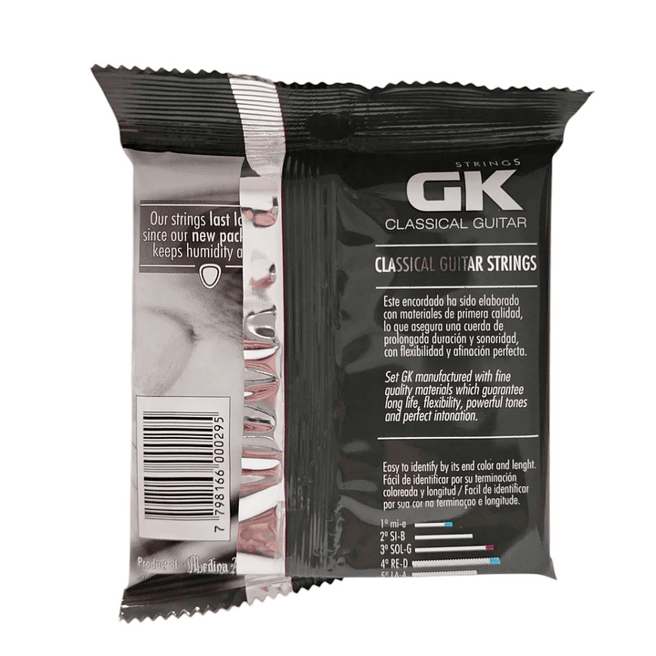Cuerdas para Guitarra Clásica - GK 960 SPB - Nylon negro 2
