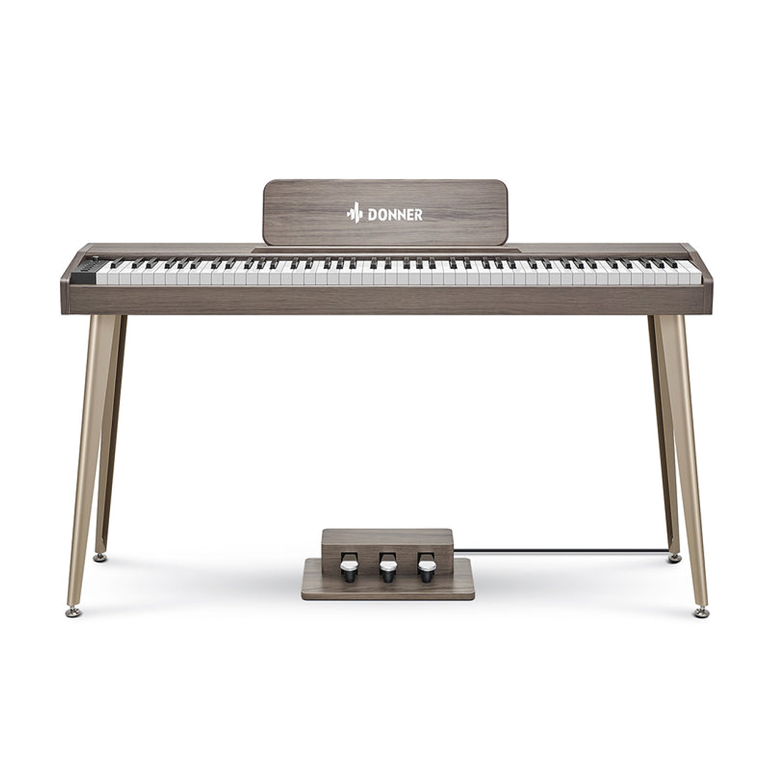 Piano Digital 88 teclas - Donner DDP-60 - Gris 2