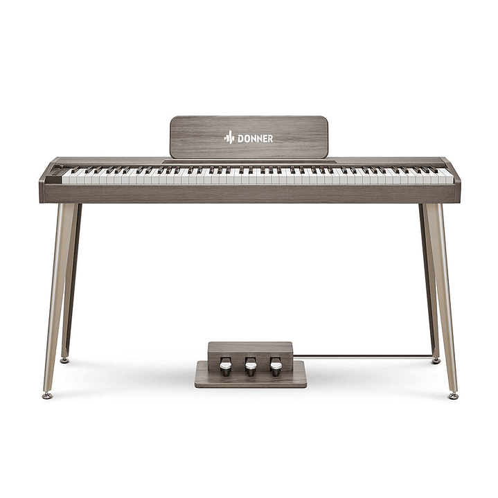 Piano Digital 88 teclas - Donner DDP-60 - Gris 2