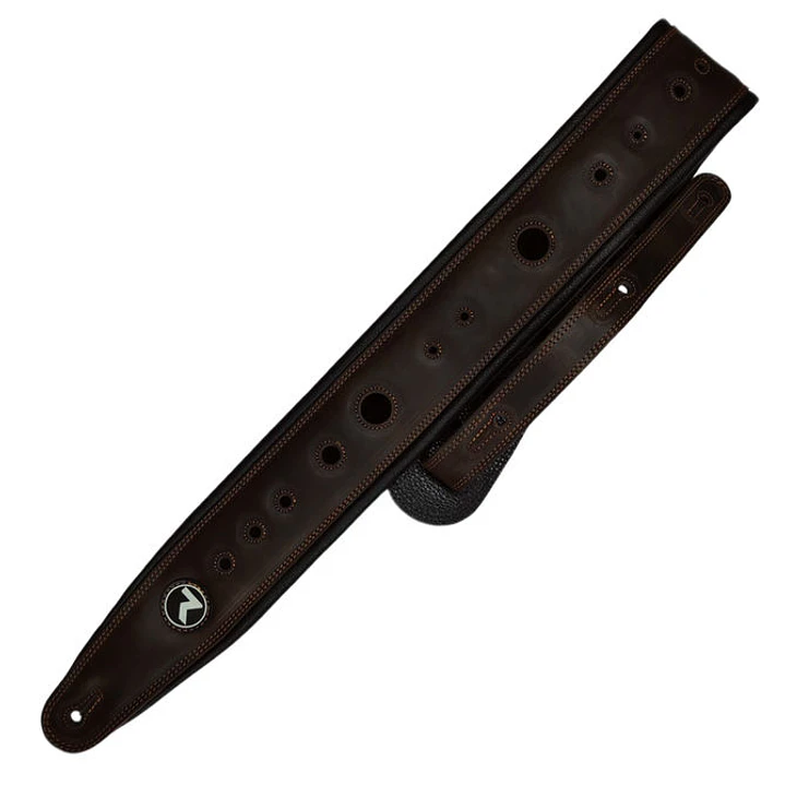 Correa para Guitarra/Bajo 3''  - Raven Straps Cosmos Black/Brown 1