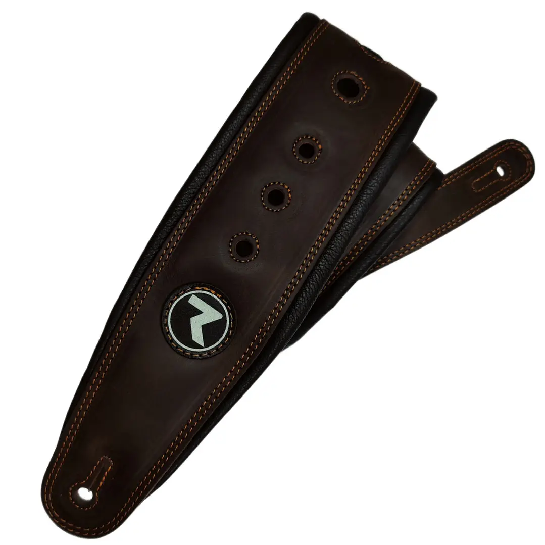 Correa para Guitarra/Bajo 3''  - Raven Straps Cosmos Black/Brown 3